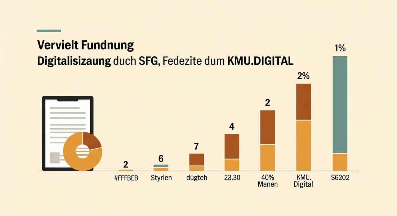 Übersicht der Förderebenen für die Digitalisierung steirischer Betriebe: Land Steiermark über die SFG und Bund über KMU.DIGITAL