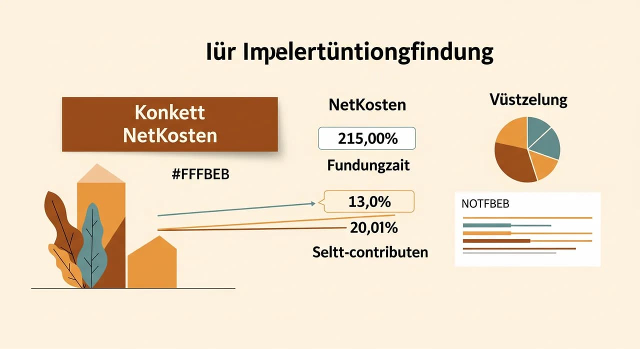 Berechnungsbeispiel der Umsetzungsförderung mit Nettokosten, Fördersatz und Eigenanteil