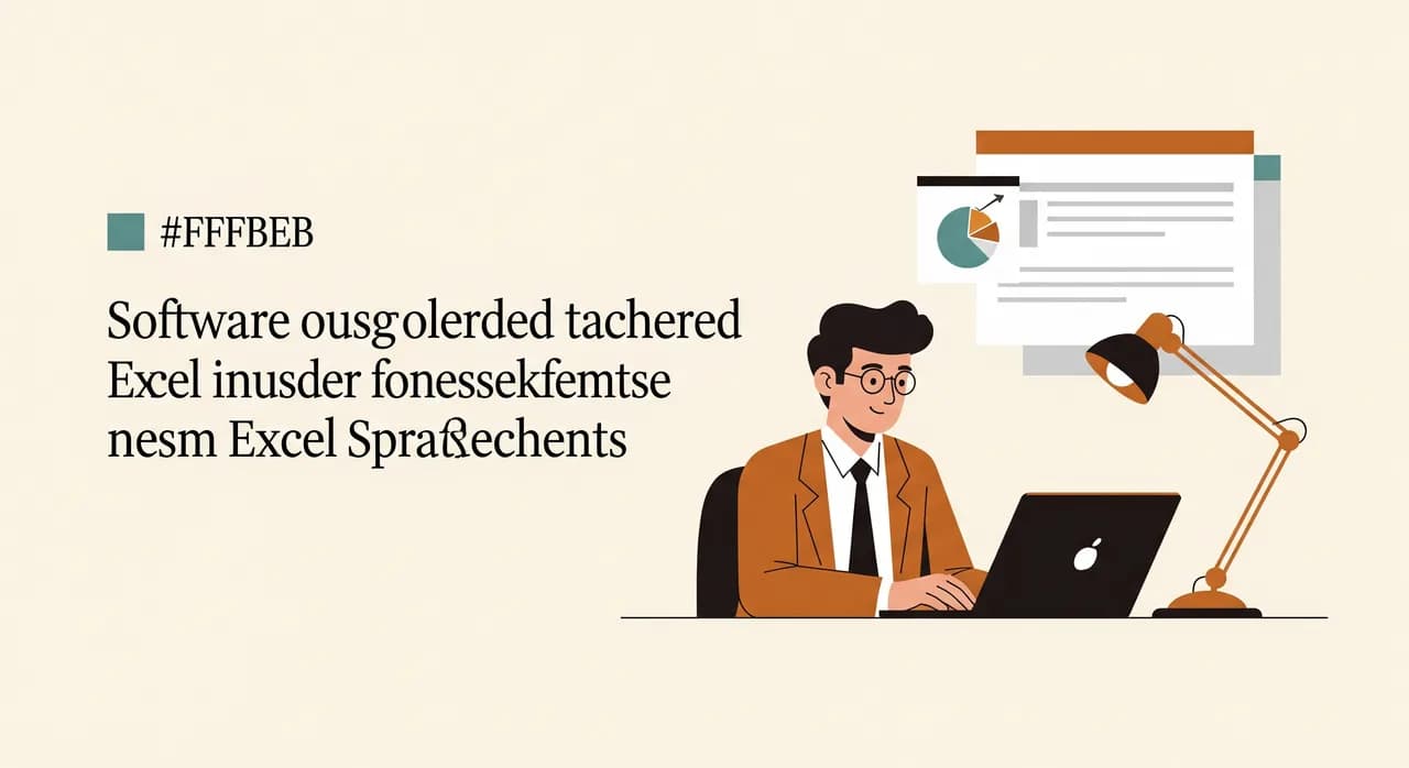 Mitarbeiterin arbeitet an einer auf ihren Betrieb zugeschnittenen Software statt an verschachtelten Excel-Tabellen