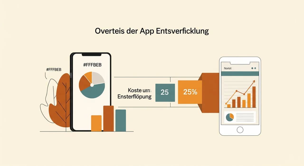 Übersicht der Kostenfaktoren einer App-Entwicklung als Diagramm