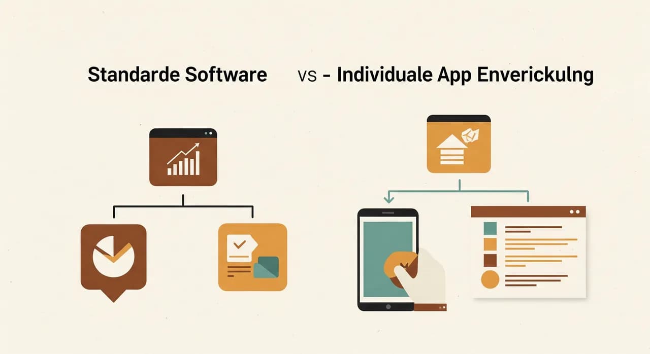 Entscheidungsbaum Standardsoftware gegenüber individueller App-Entwicklung