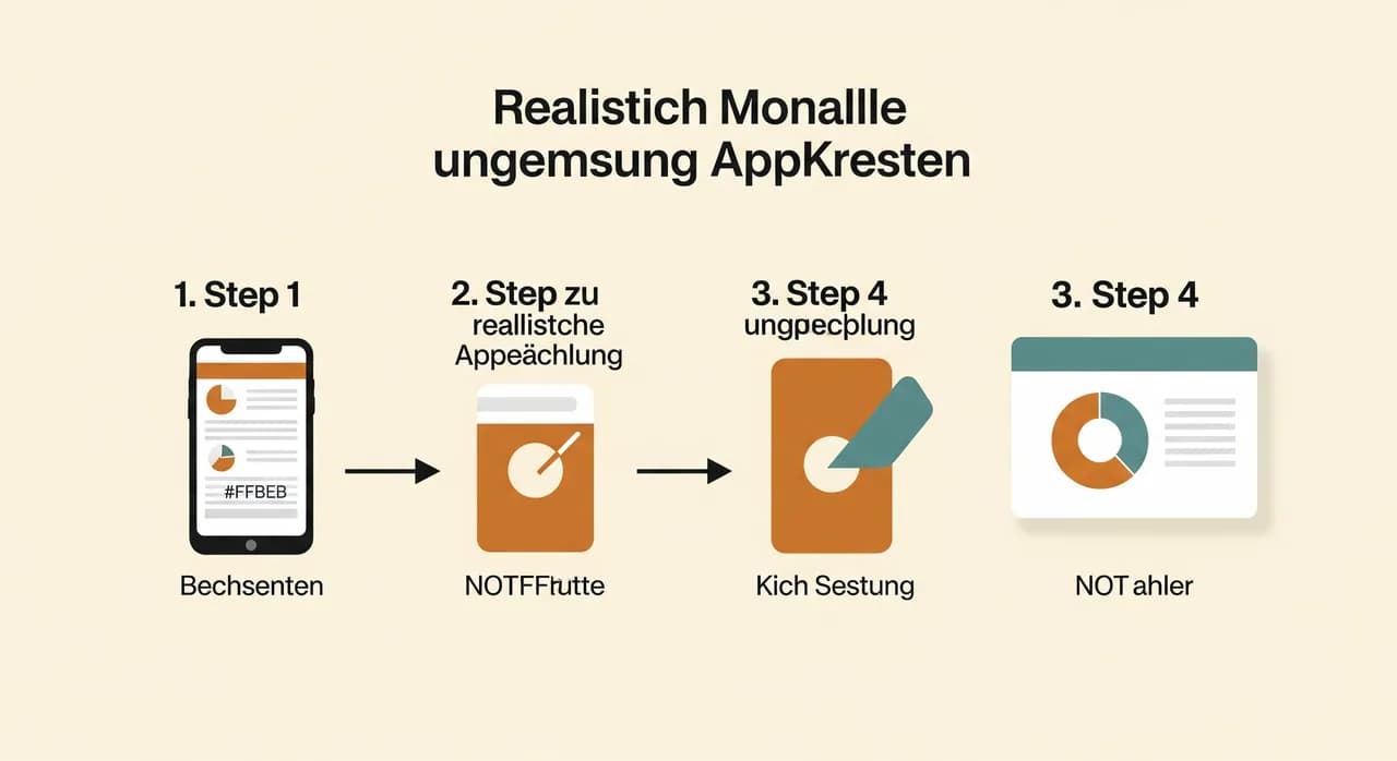 Vier Schritte zur realistischen Monatskalkulation der laufenden App-Kosten