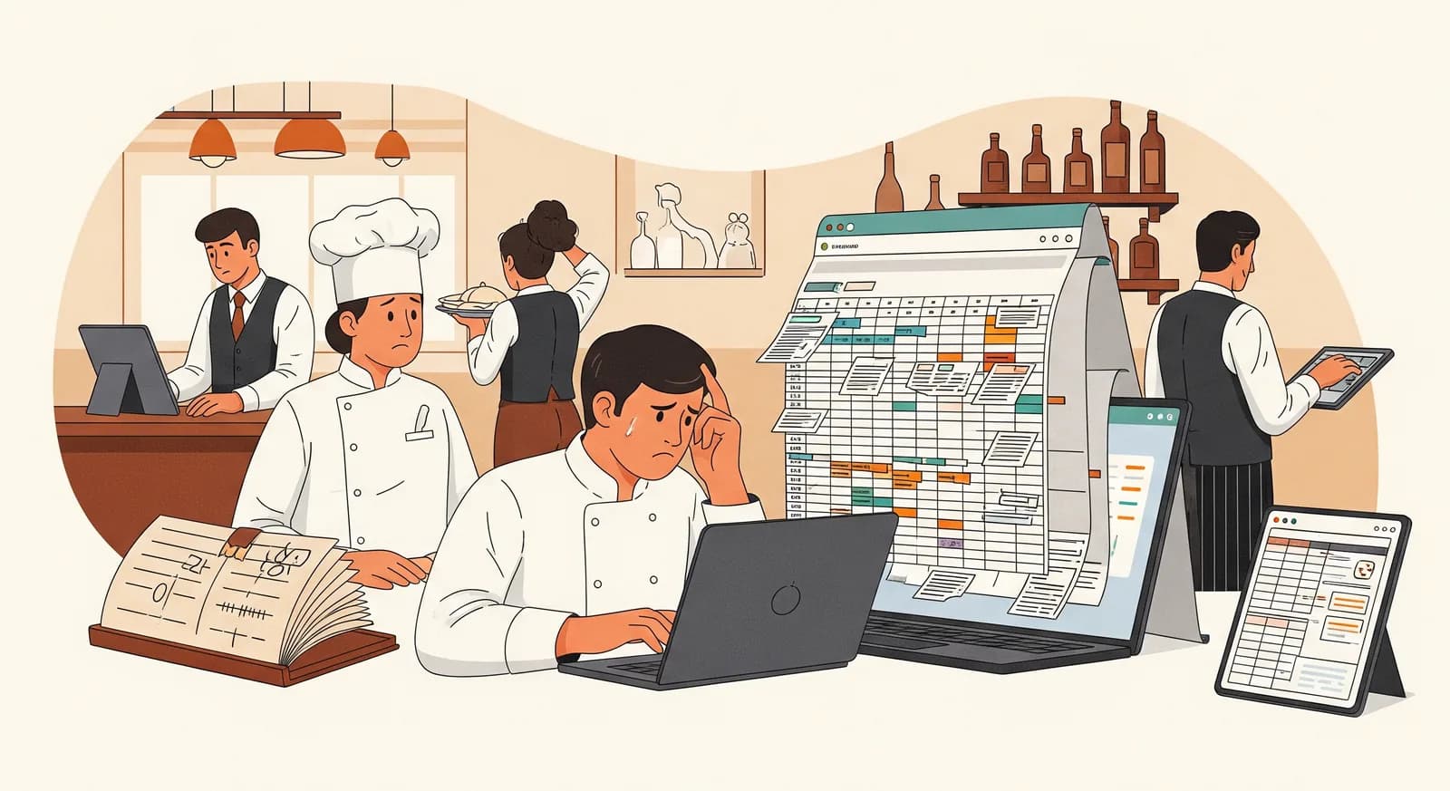 Personalplanung in der Gastronomie: Warum Excel an seine Grenzen stößt